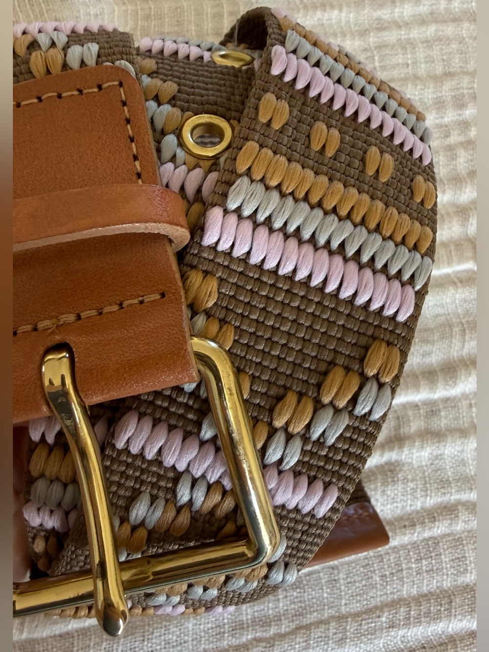 for your J.Crew belt.
🌵 J.Crew Bohemian Geo-Embroidered Web Belt – Size XS 🌸 - Picture 3 of 13